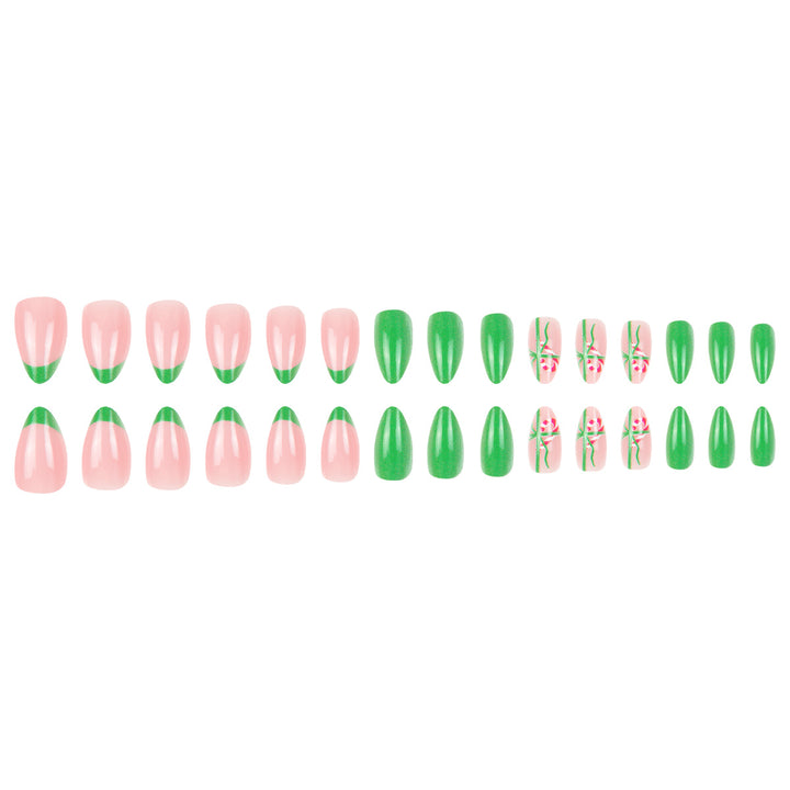 Elegant Floral-Themed Nail Design Bowlift