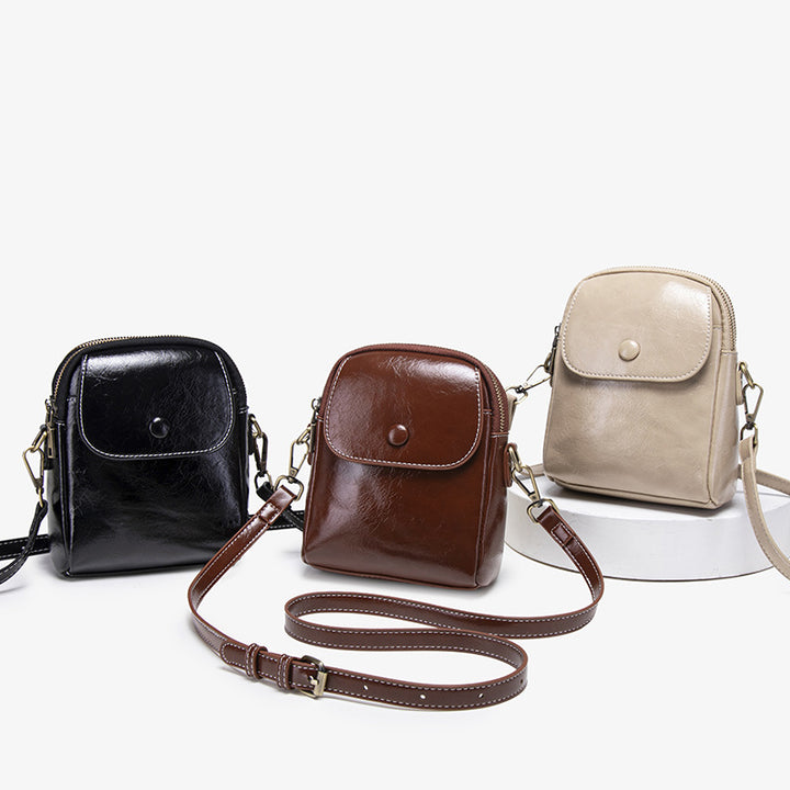 Vintage Leather Crossbody Bag