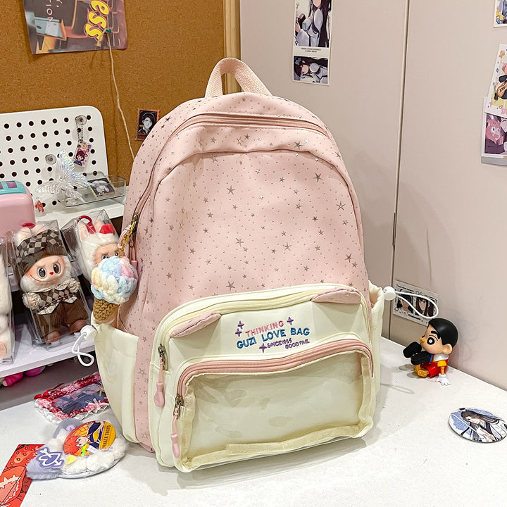 Fun-Themed Multi-Pocket Backpack Bowlift 1791205710