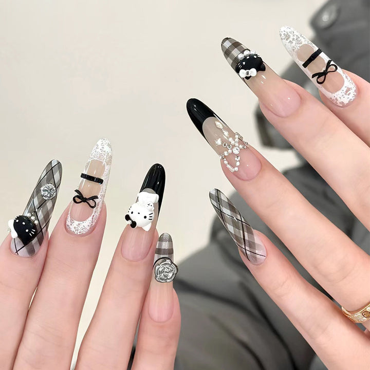 Glossy Ombre Square Press-On Nail Set