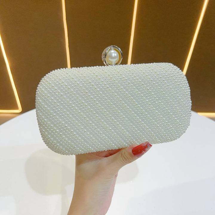 Pearl-Studded Evening Clutch