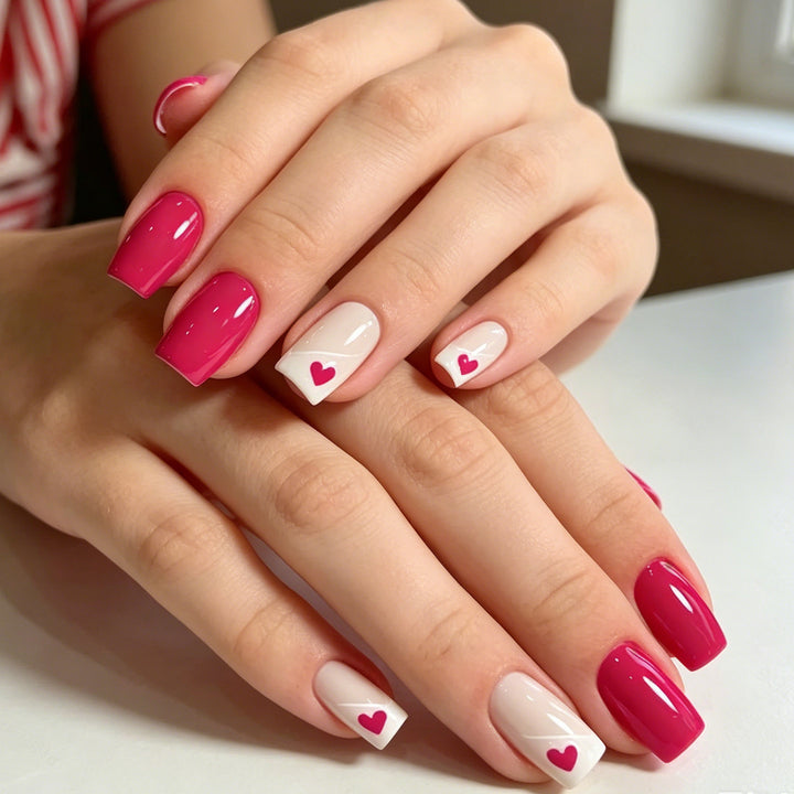 Heart-Embellished Nail Art Enhancements Bowlift