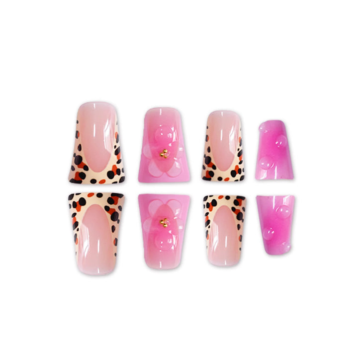 Floral Glam Press-On Nail Extensions Bowlift