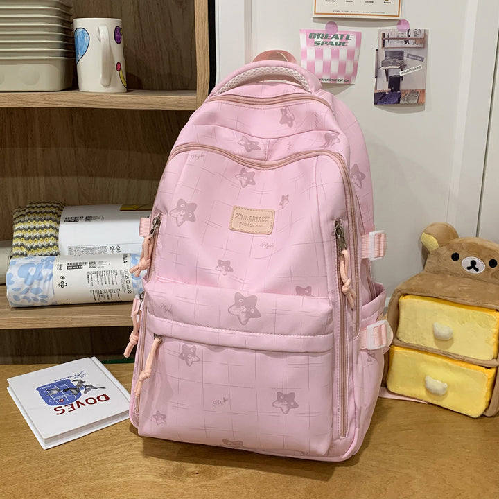Versatile Graphic Print Backpack Bowlift