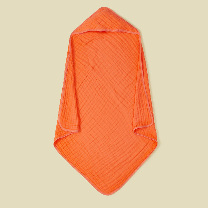 Ultra-Soft Muslin Hooded Bath Towel Bowlift