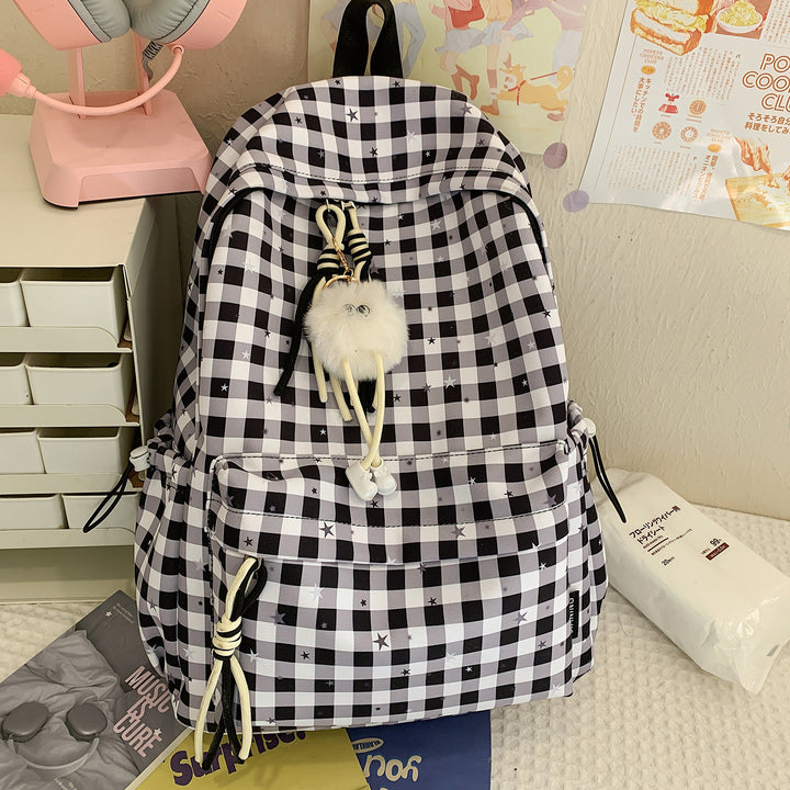 Cute Star-Embellished Daily Backpack Bowlift
