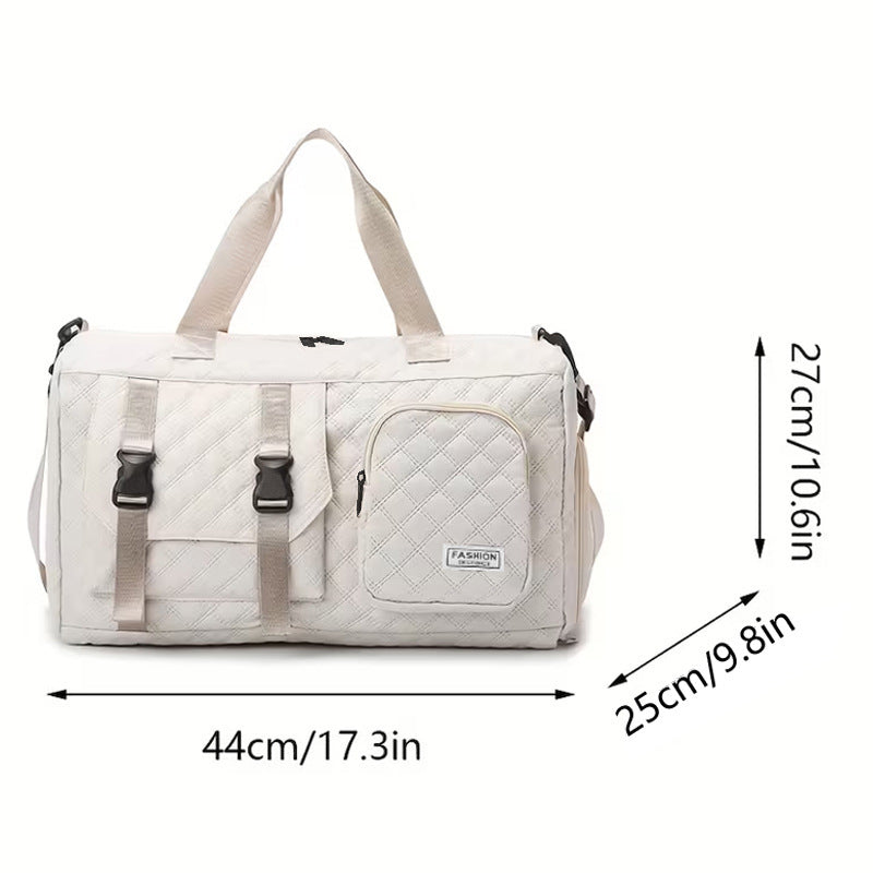 Versatile Quilted Travel Duffel Bag Bowlift
