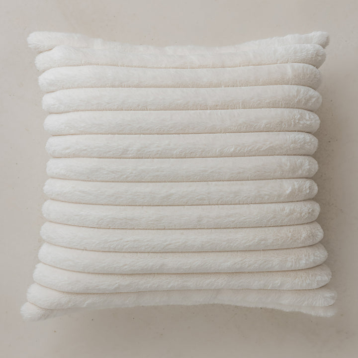 Elegant decorative pillow with leaf pattern