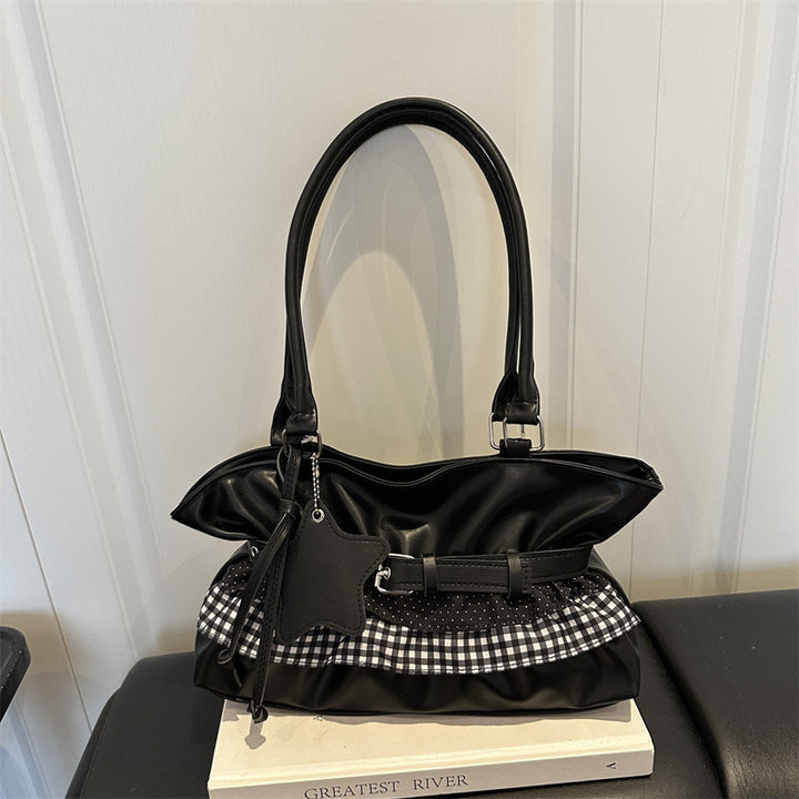 Stylish Ruffled Handbag