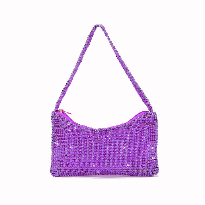 Elegant Rhinestone-Embellished Handbag