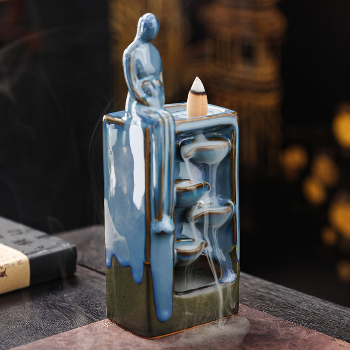 Artistic Waterfall-Themed Incense Holder