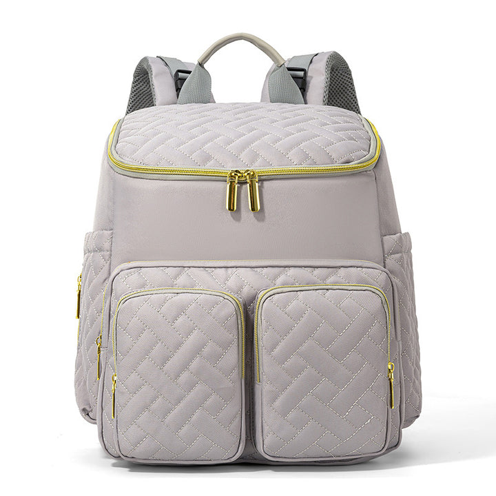 Quilted Multi-Compartment Elegant Backpack Bowlift