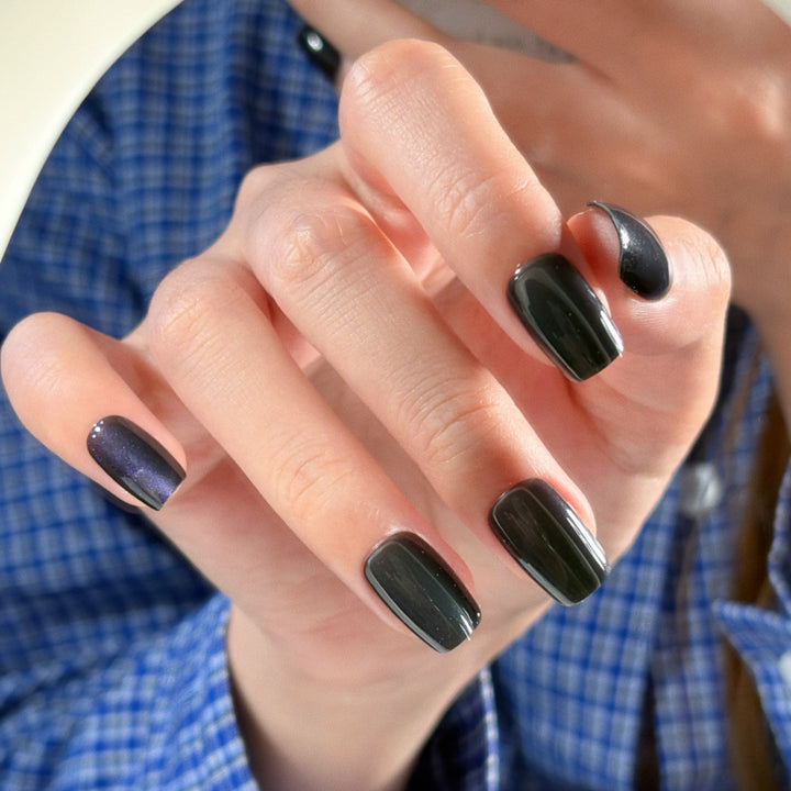 Artistic Floral-Designed Stiletto Press-On Nails