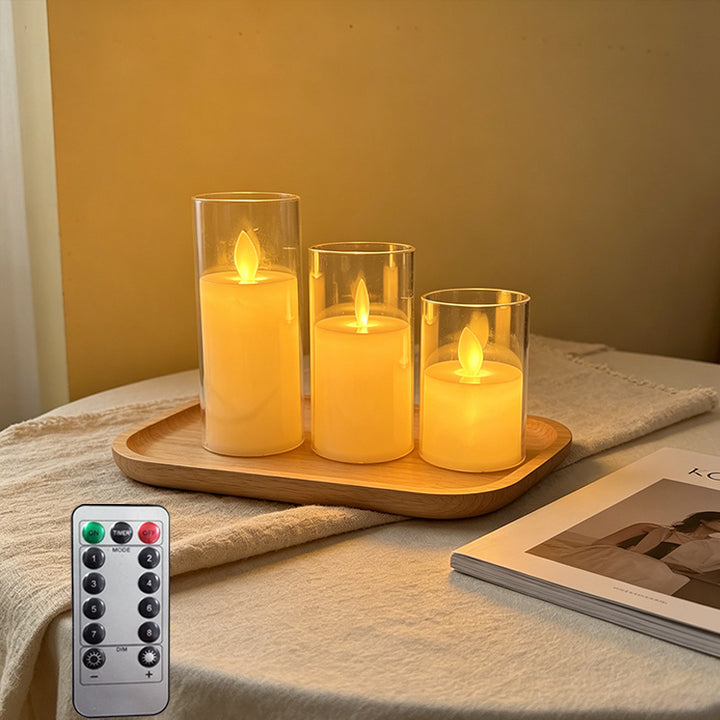 LED Scented Candle with Flame Effect Bowlift