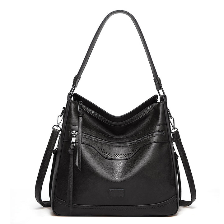 Luxurious Leather Slouchy Shoulder Bag