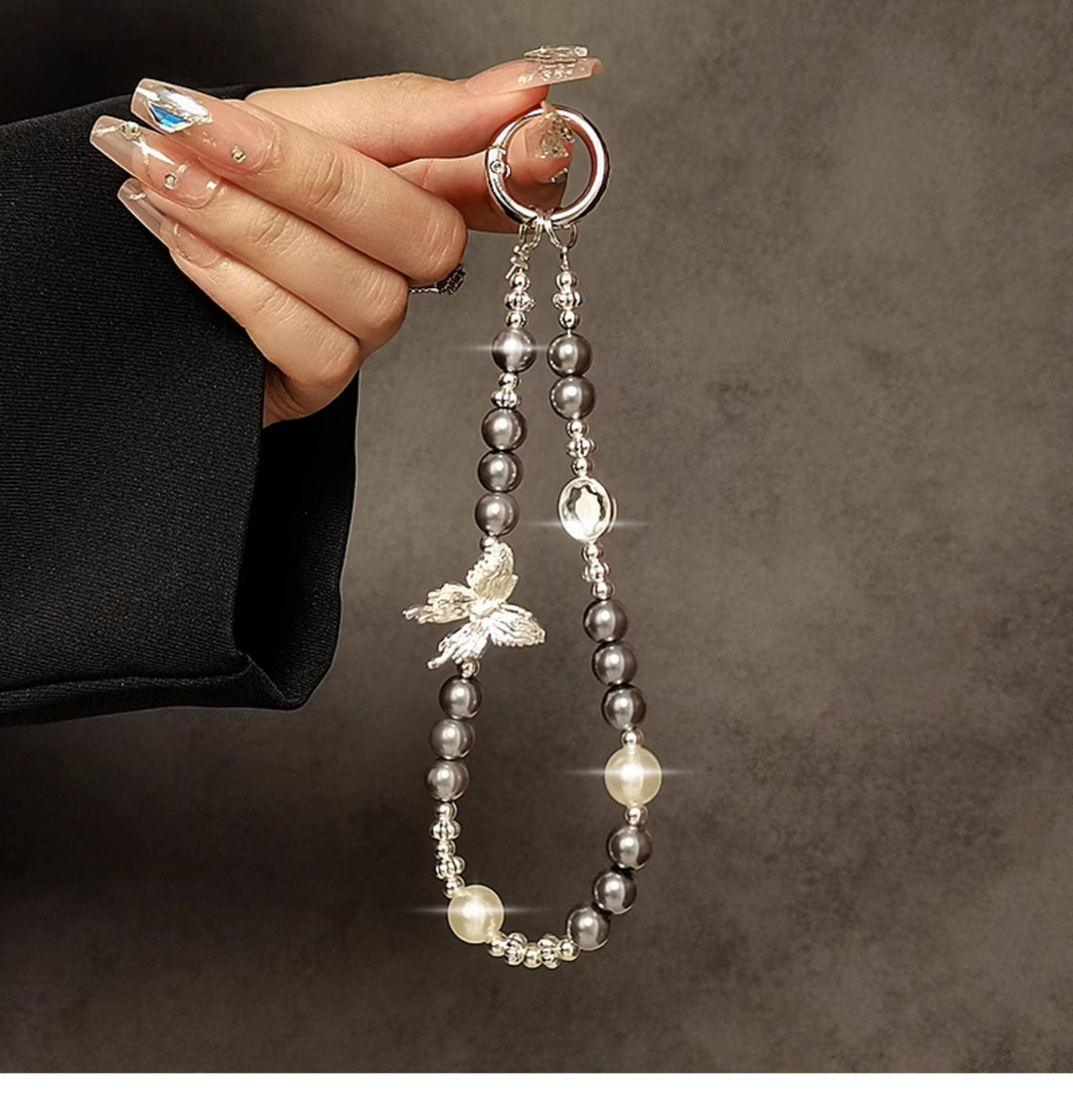 Elegant Charm Beaded Keychain Bowlift