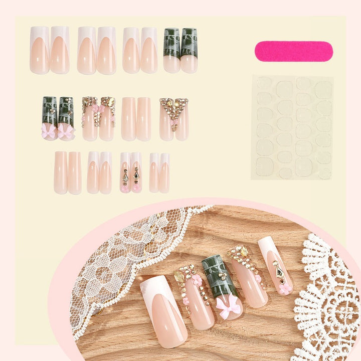 Nail set with luxurious decorations Bowlift