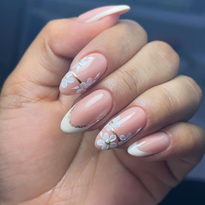 Floral Design Press-On Nails