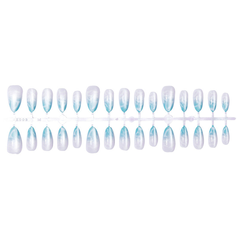 Artificial nail set with elegant gradient and luxurious shine Bowlift