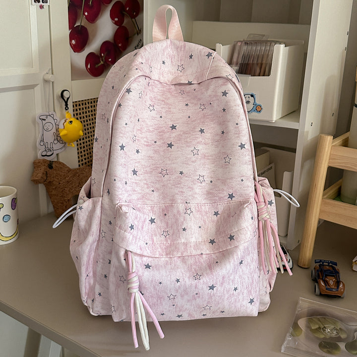 Star-Patterned Casual Backpack Bowlift 1791204705