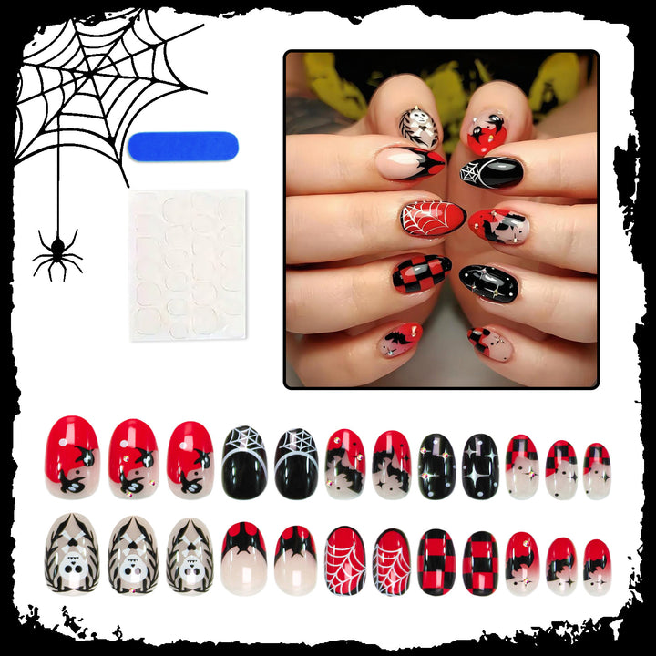 Halloween Artificial Nail Set for Creative Nail Design Bowlift
