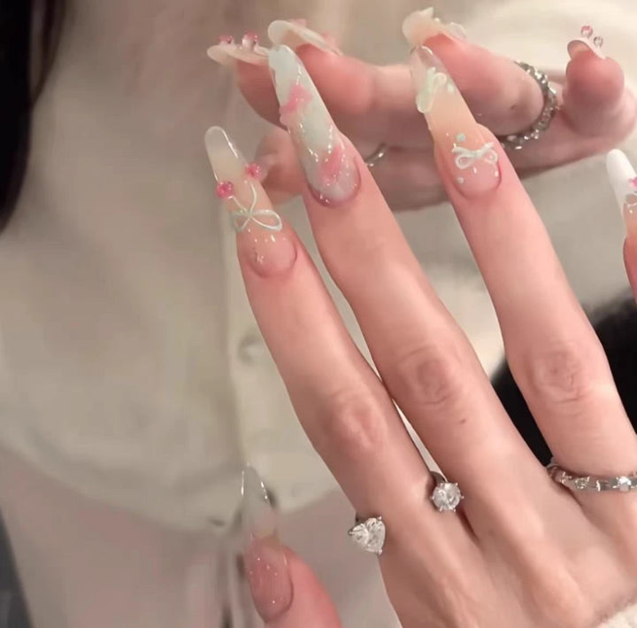 Elegant Long Stiletto Nail Enhancements