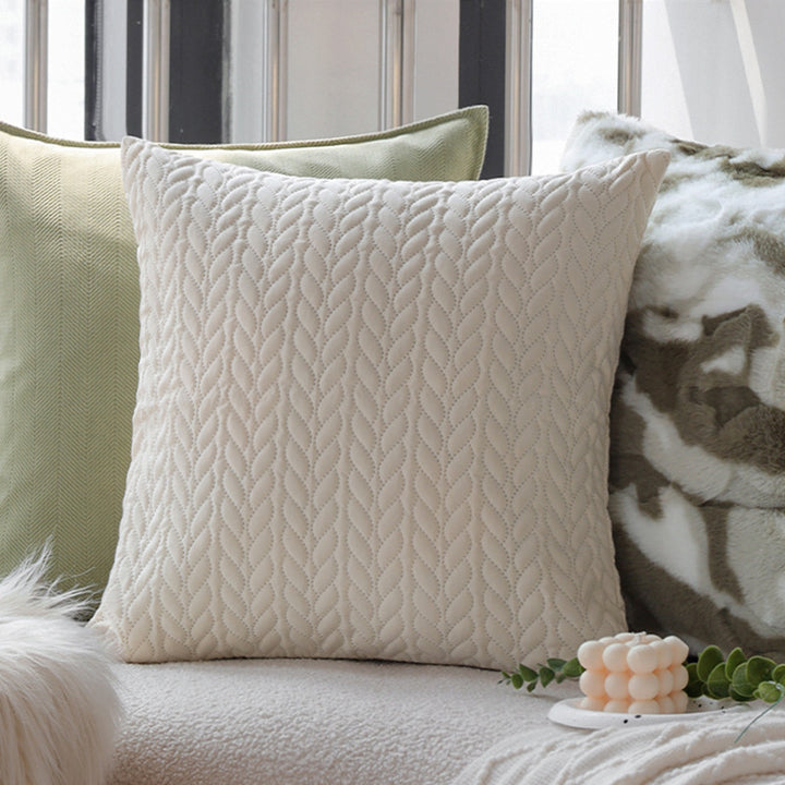Patterned decorative cushion with textured chenille surface Bowlift