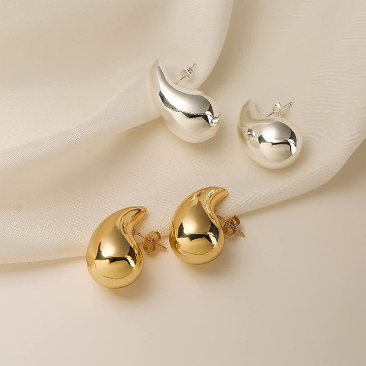 Elegant Curved Stud Earrings Bowlift