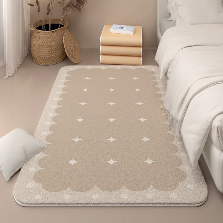 Cute Floral-Themed Memory Foam Area Rug Bowlift