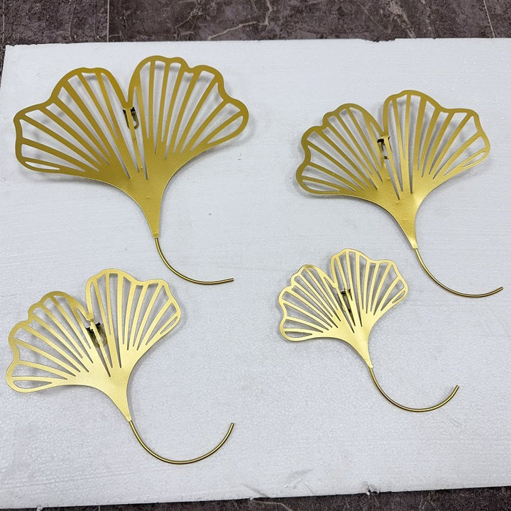 Elegant Ginkgo Leaf Wall Art Hooks Bowlift