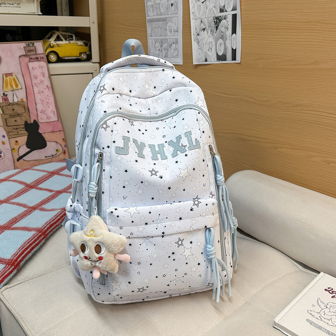 Stylish Star-Printed Backpack Bowlift 1791205378