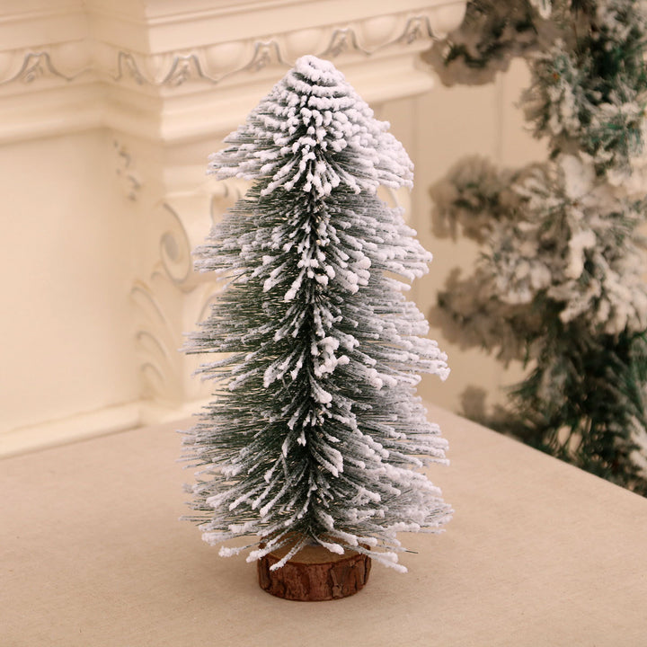 Miniature Snow-Covered Christmas Tree Decoration Bowlift