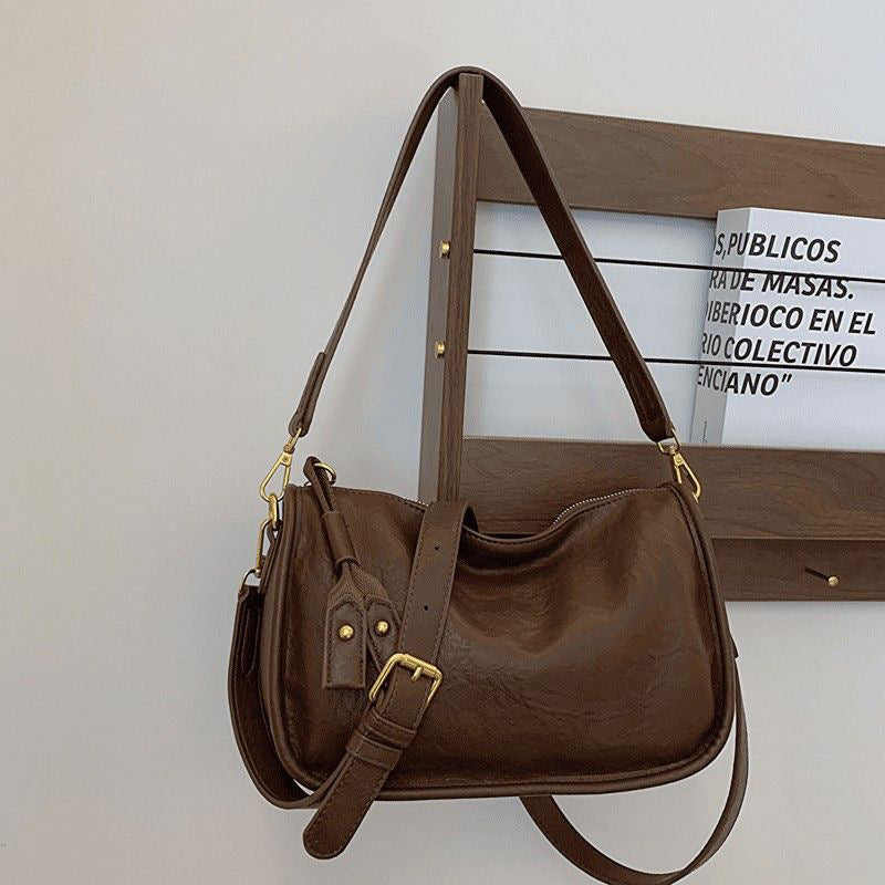 Elegant Leather Handbag Bowlift