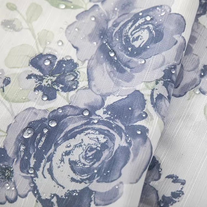 Floral Patterned Shower Curtain Bowlift