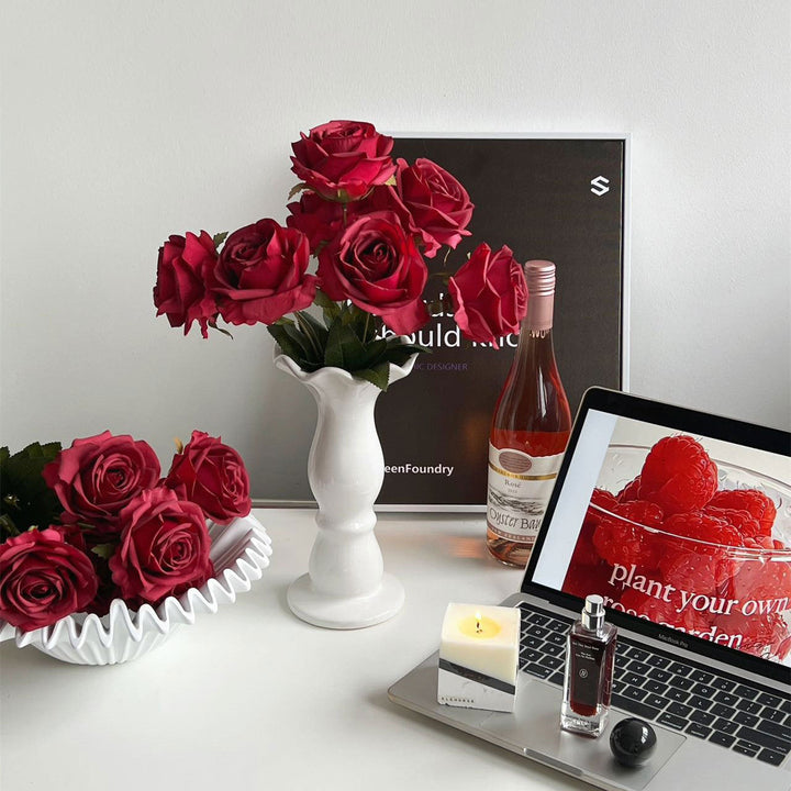 Elegant Glossy Ceramic Vase