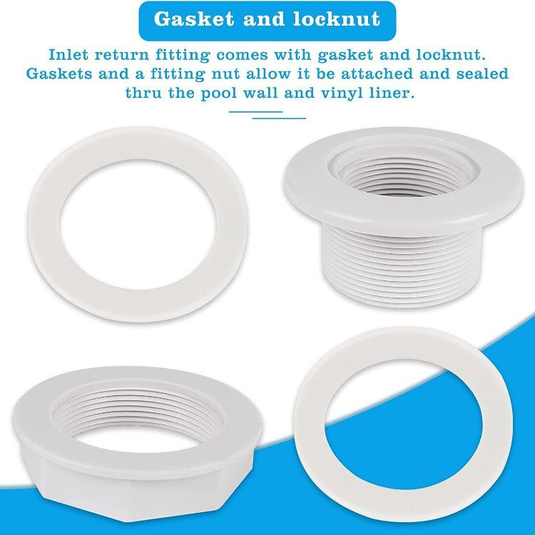 Adjustable threaded PVC toilet pan connector and waste flange adapter Bowlift