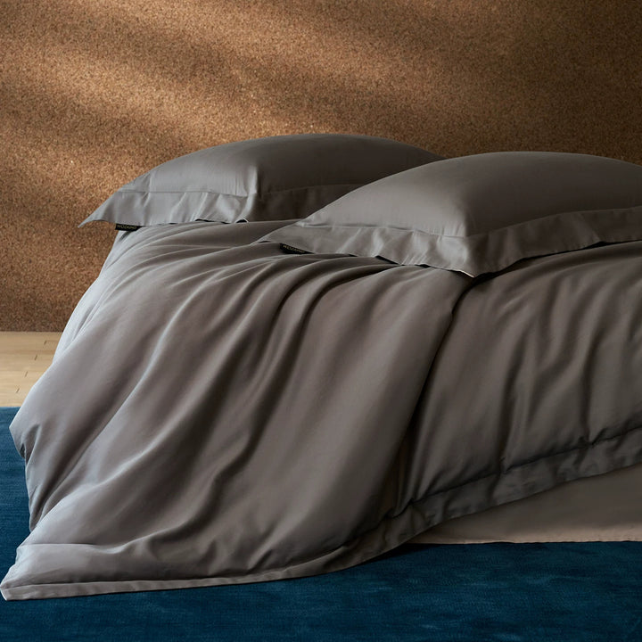 Luxury Reversible Cotton Sateen Duvet Cover Set