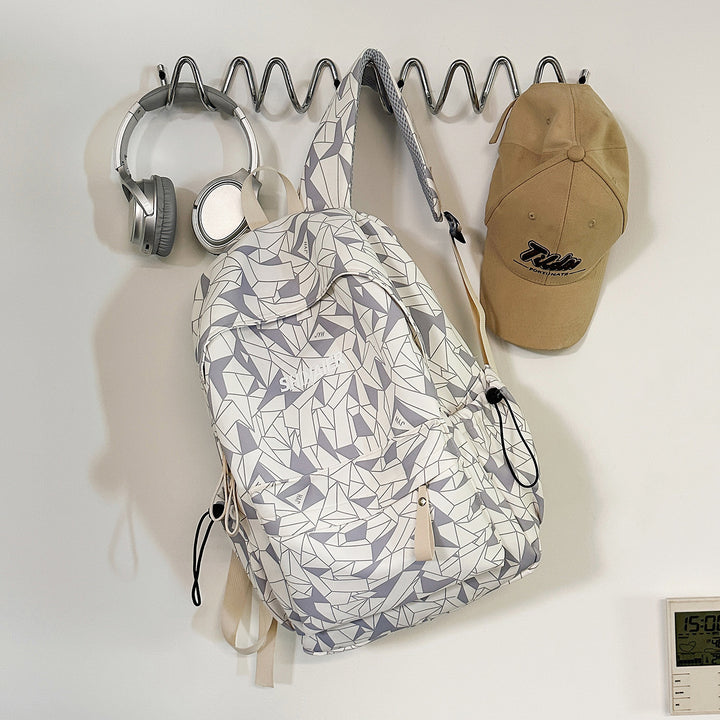 Geometric Pattern Casual Backpack Bowlift