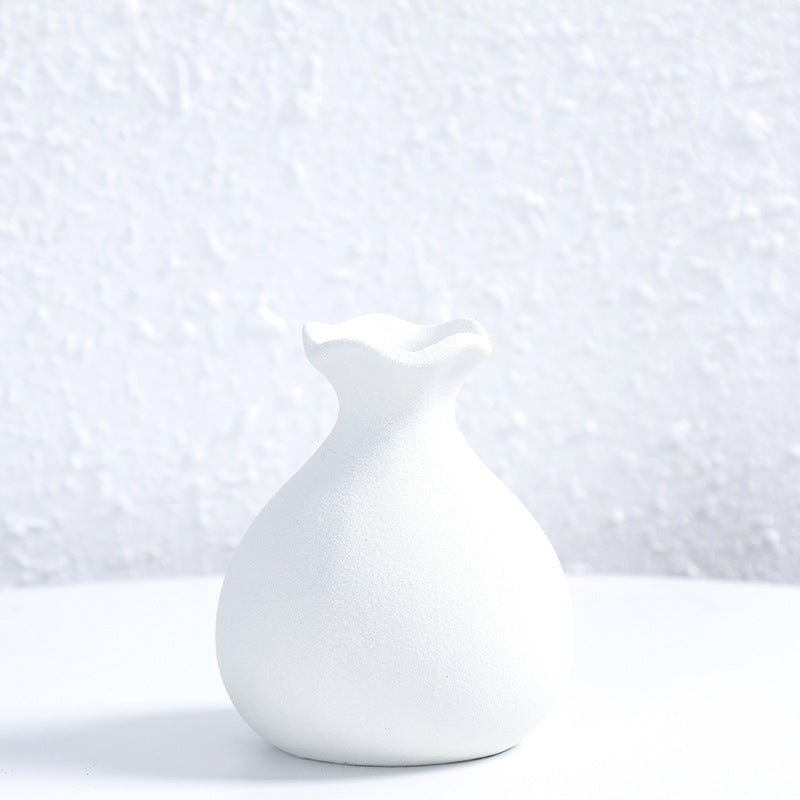 Unique Curved Ceramic Flower Vase Bowlift
