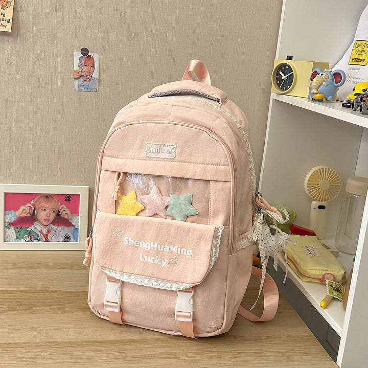 Transparent Window Backpack Bowlift