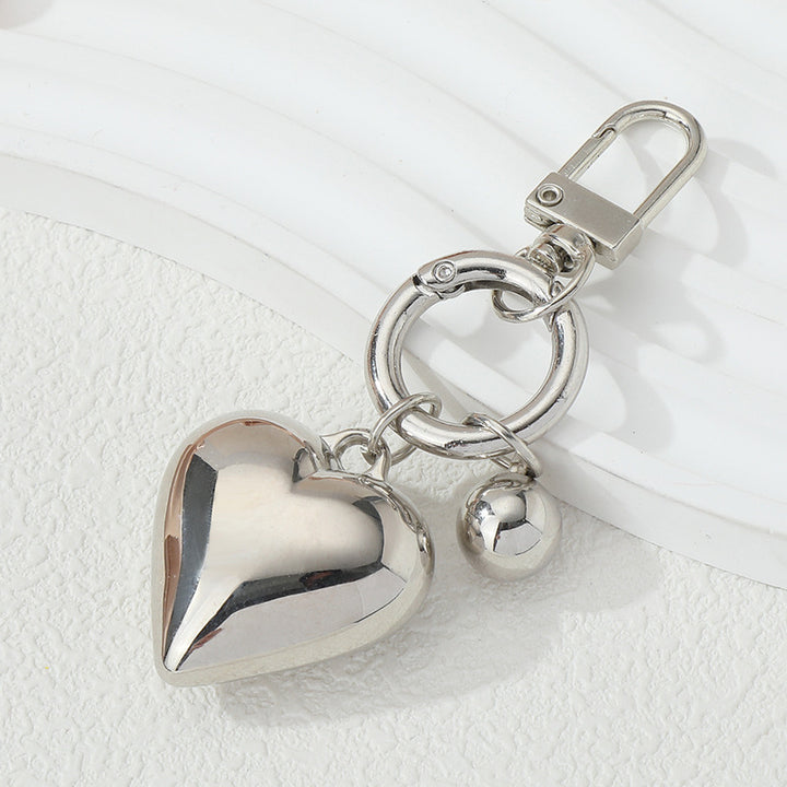 Heart-Shaped Charm Keychain Bowlift