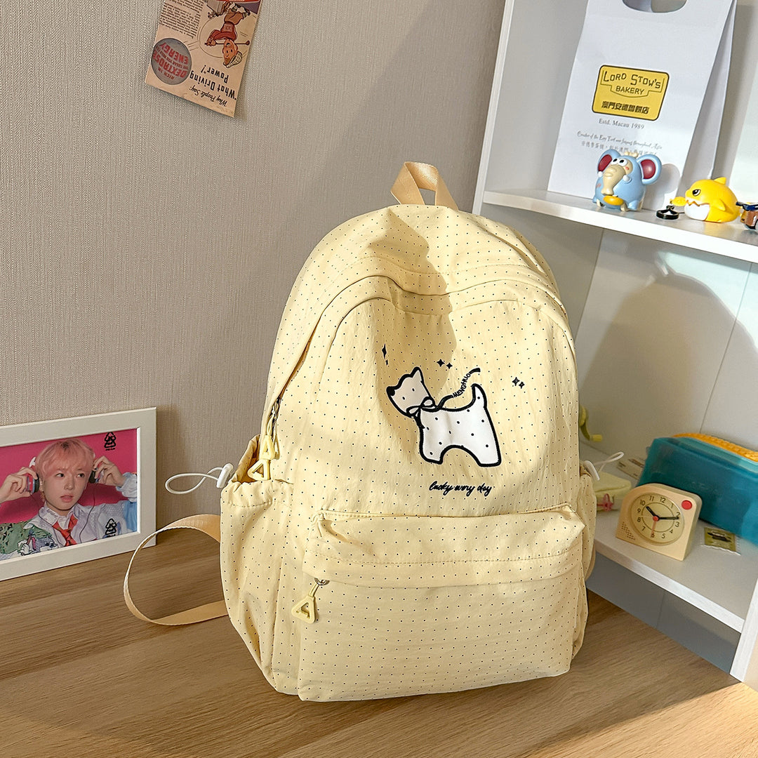 Casual Cute Character-Designed Backpack Bowlift