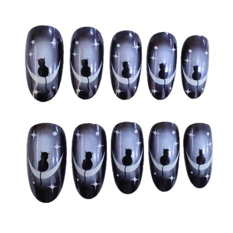 Artistic Cat-Inspired Nail Art Enhancements Bowlift
