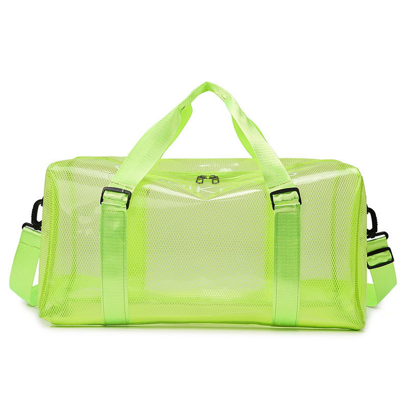 Transparent Mesh Sports Duffel Bag Bowlift