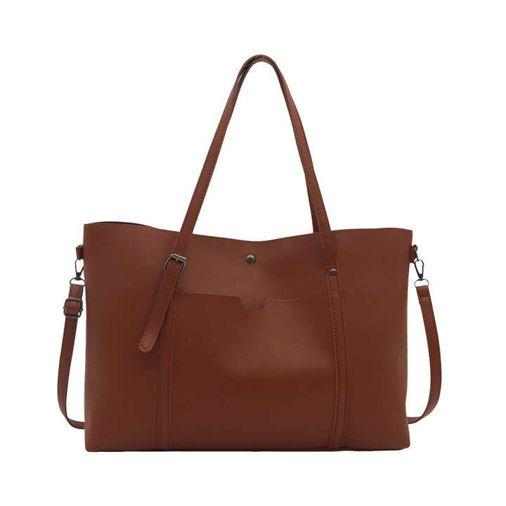 Versatile Vegan Leather Tote Bag