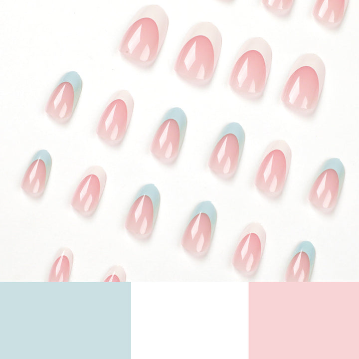 Artful nail art with French design Bowlift