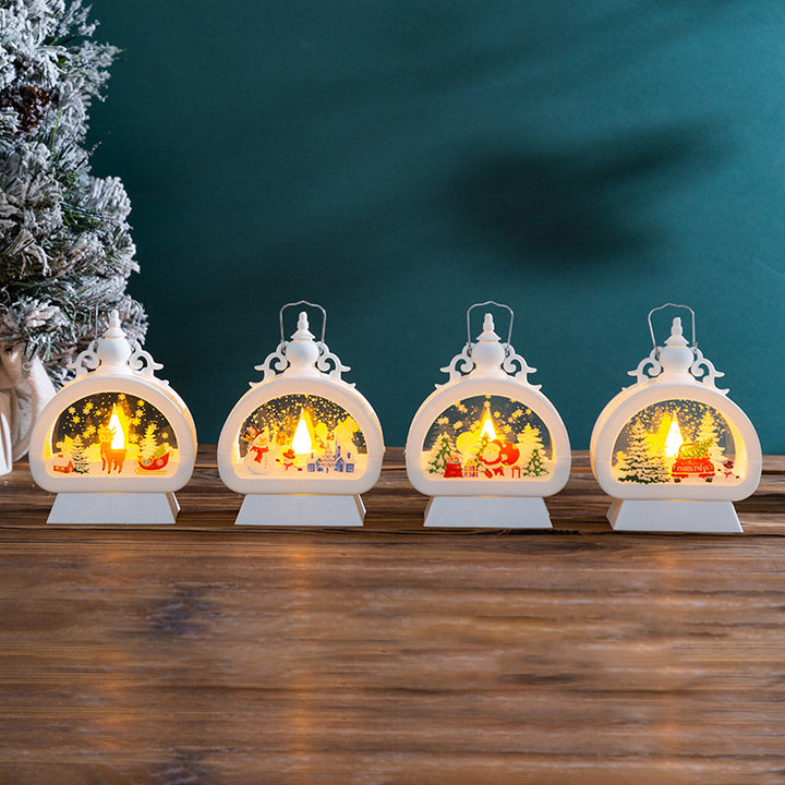 Decorative Christmas lantern with LED lighting