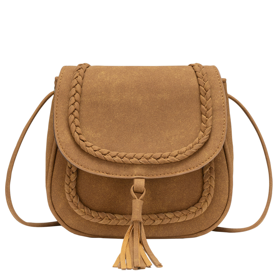 Vintage-Inspired Suede Crossbody Bag