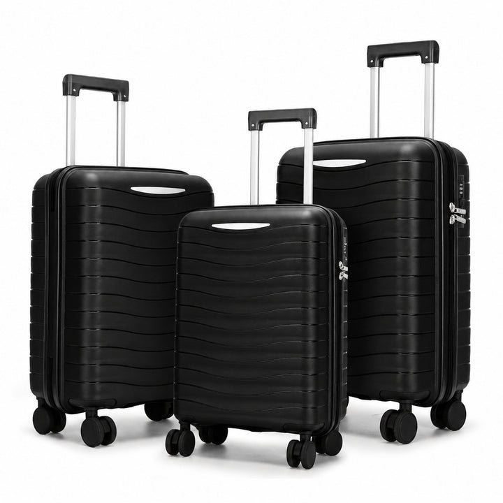 Hard Shell Suitcase Set with Innovative Pocket Organization Bowlift