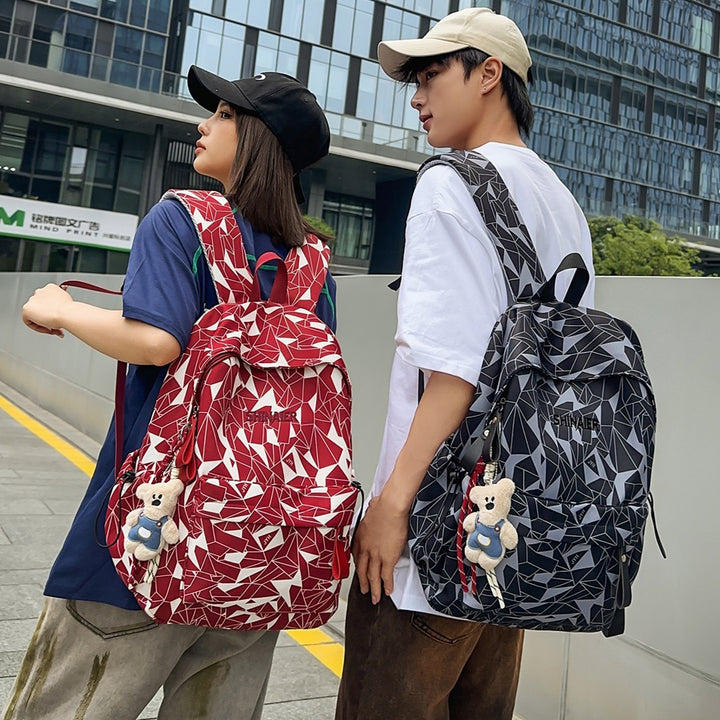 Geometric Pattern Casual Backpack Bowlift